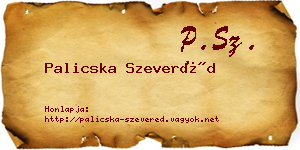 Palicska Szeveréd névjegykártya